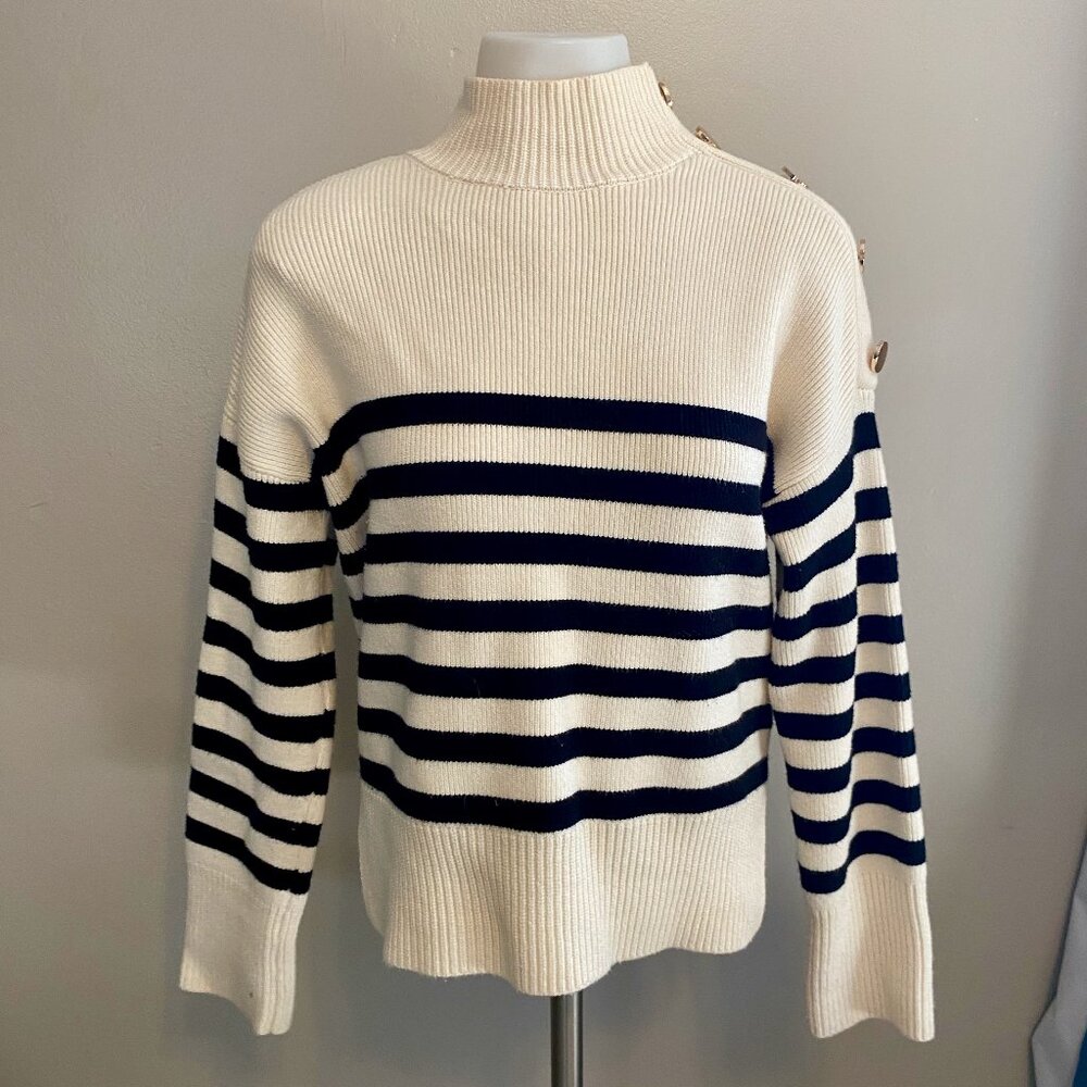 Happily Grey Mock Neck Sweater